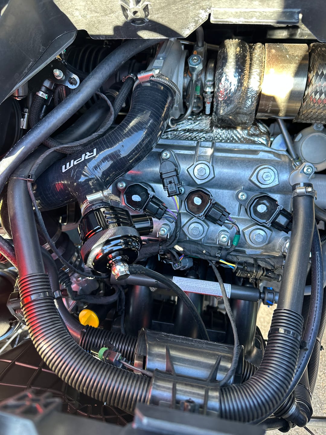 Customer photo review of RPM 120hp & 135hp Base Maverick Turbo X3 BOV Blow Off Valve Kit