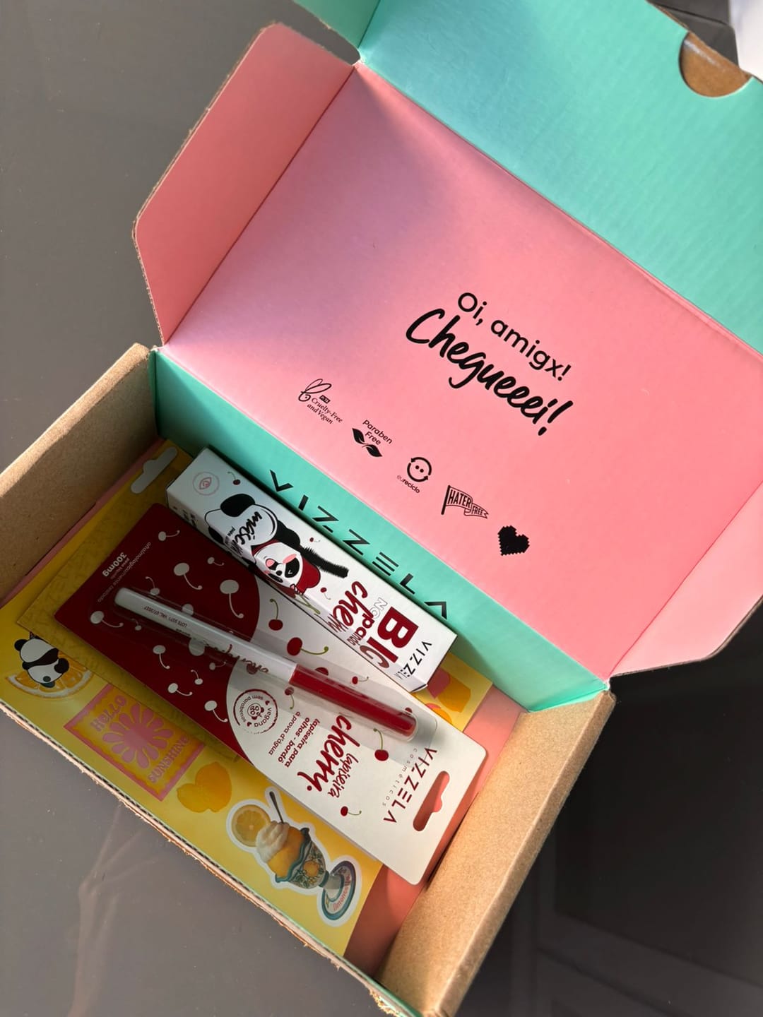 Customer photo review of Máscara para Cílios Big No Panda Cherry - Bordô