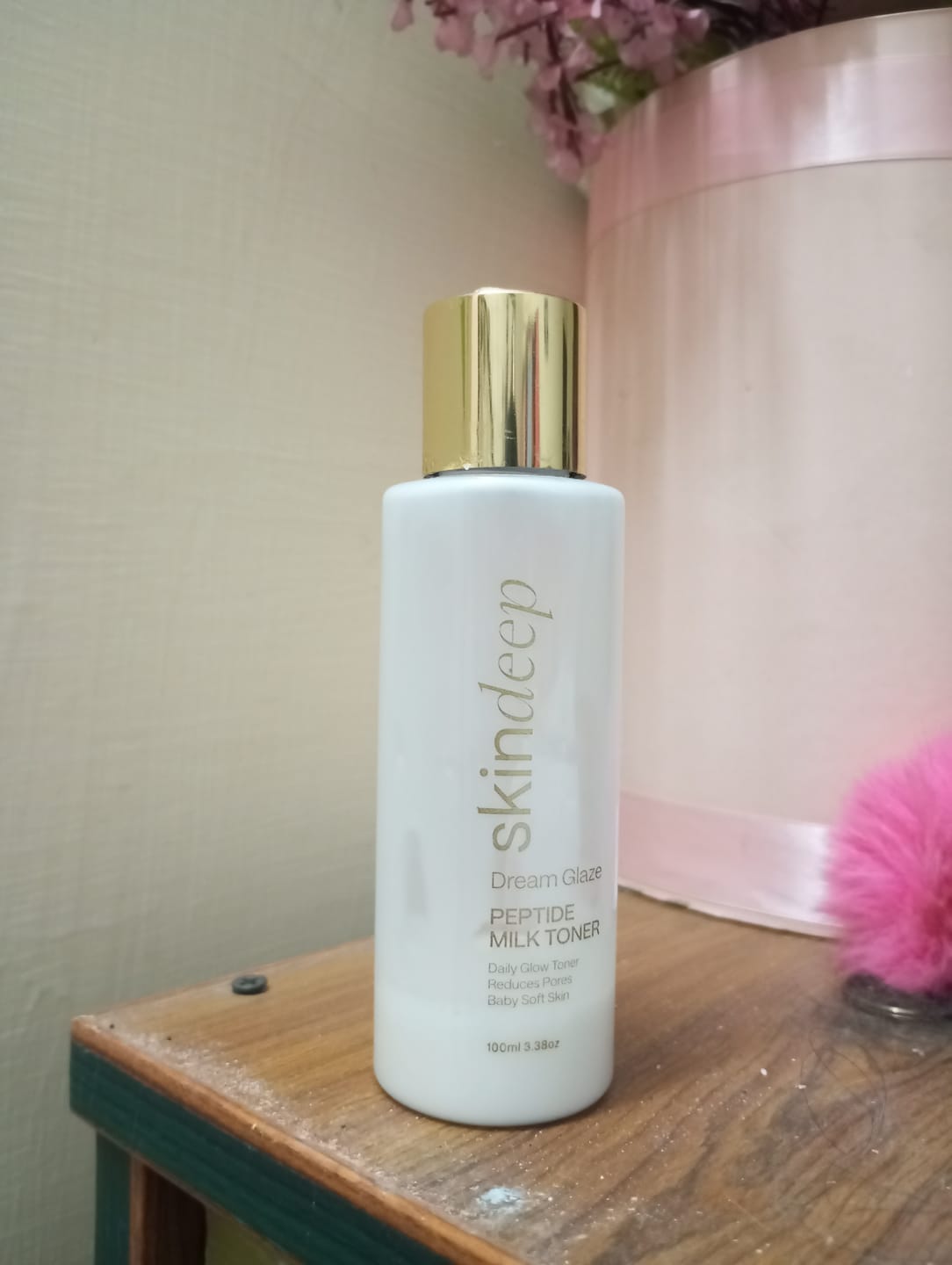 Customer photo review of DREAM GLAZE - Peptide Milk Toner
