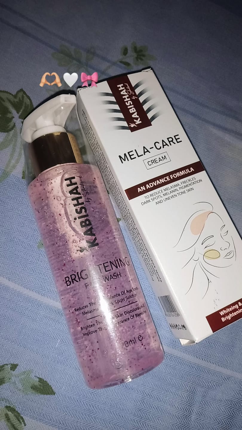 Customer photo review of Pigmentation Bundle: Face Wash & Melasma Cream Duo