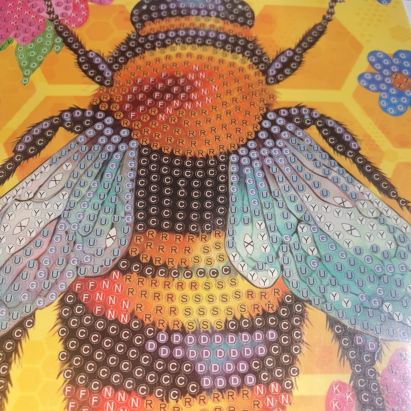 Customer photo review of Beehive Crystal Art Card Kit 12.6cm x 17.5cm