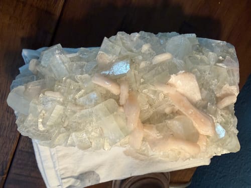 Customer photo review of Apophyllite with Stilbite 7.2 lbs!