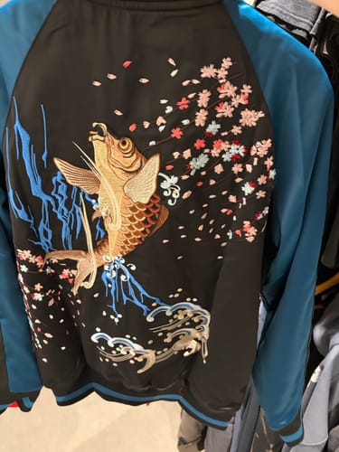 Customer photo: Koi & Goldfish Sukajan Souvenir Jacket