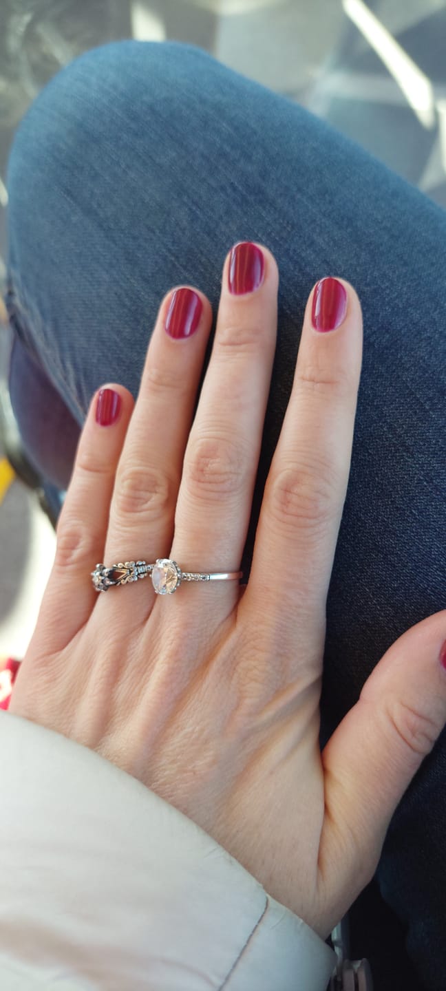 Customer photo review of Smalto Semipermanente LCI -  Rosso scuro vinaccio