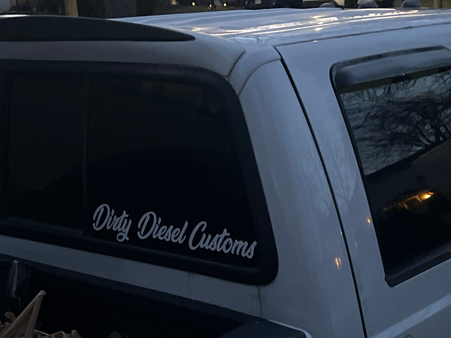 Customer photo review of Dirty Diesel Customs Banner Sticker