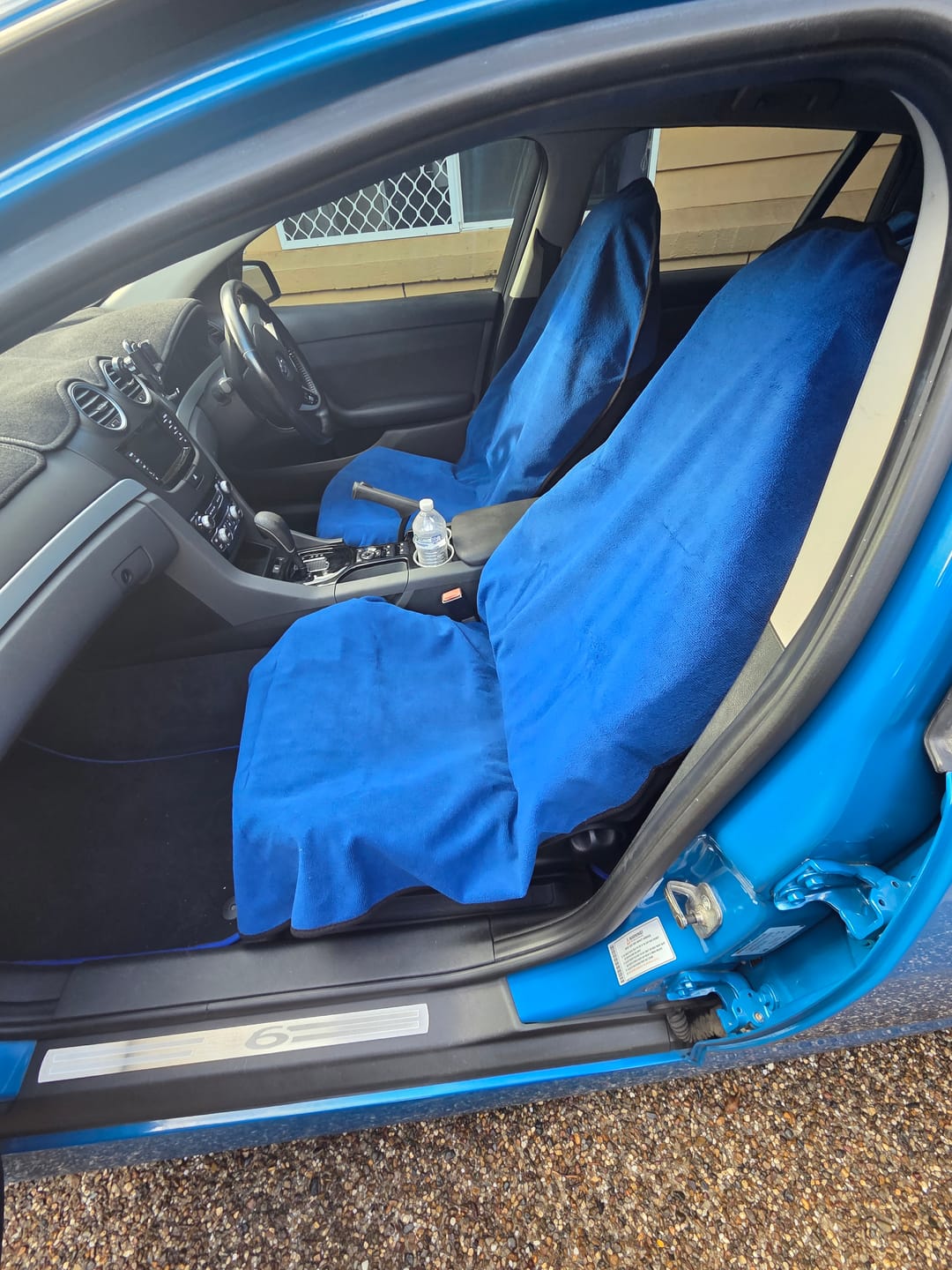Customer photo review of Waterproof Backseat Car Towel Seat Cover