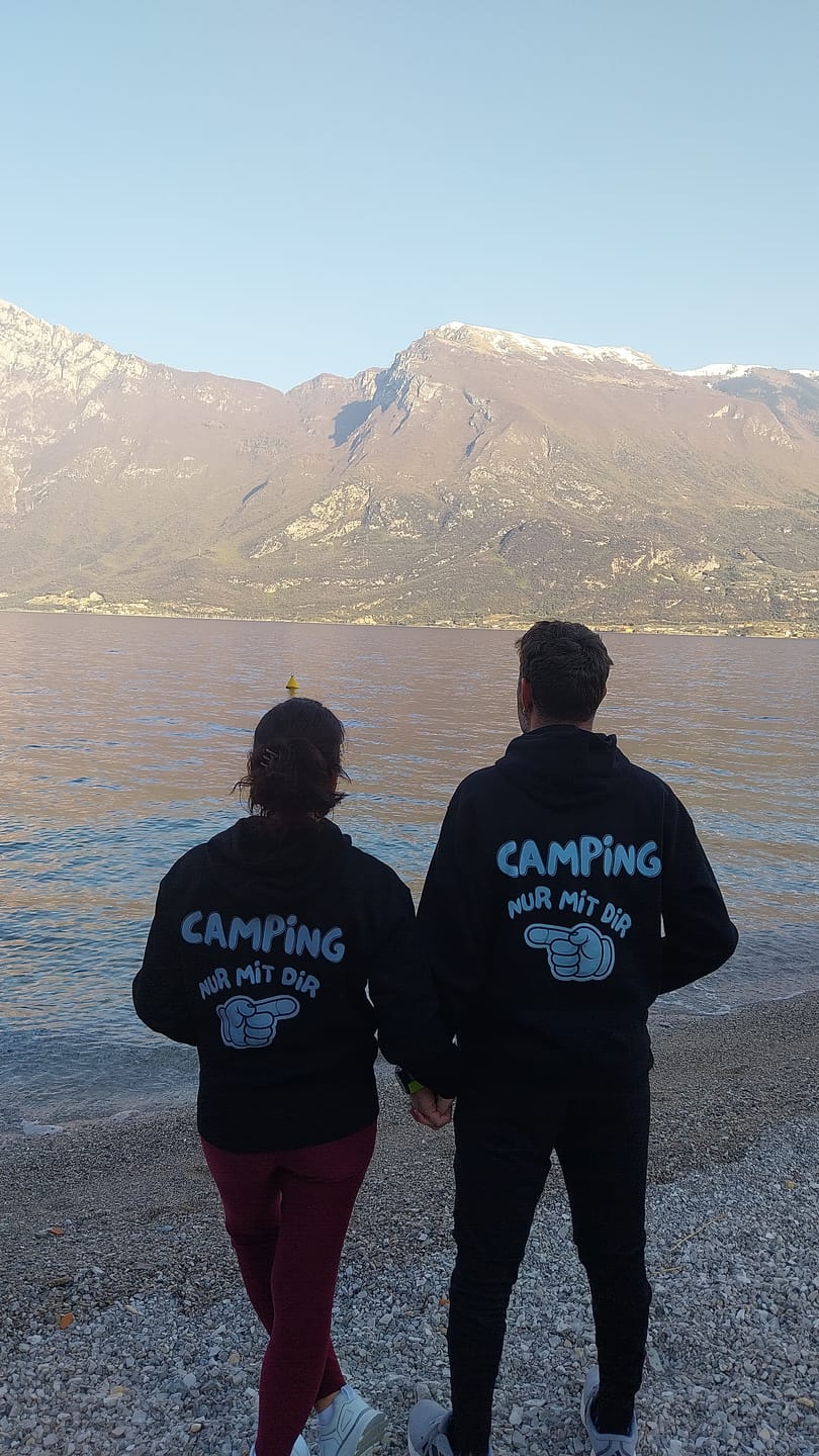 Customer photo review of Nur mit dir rechts Rückendruck | Premium Hoodie unisex