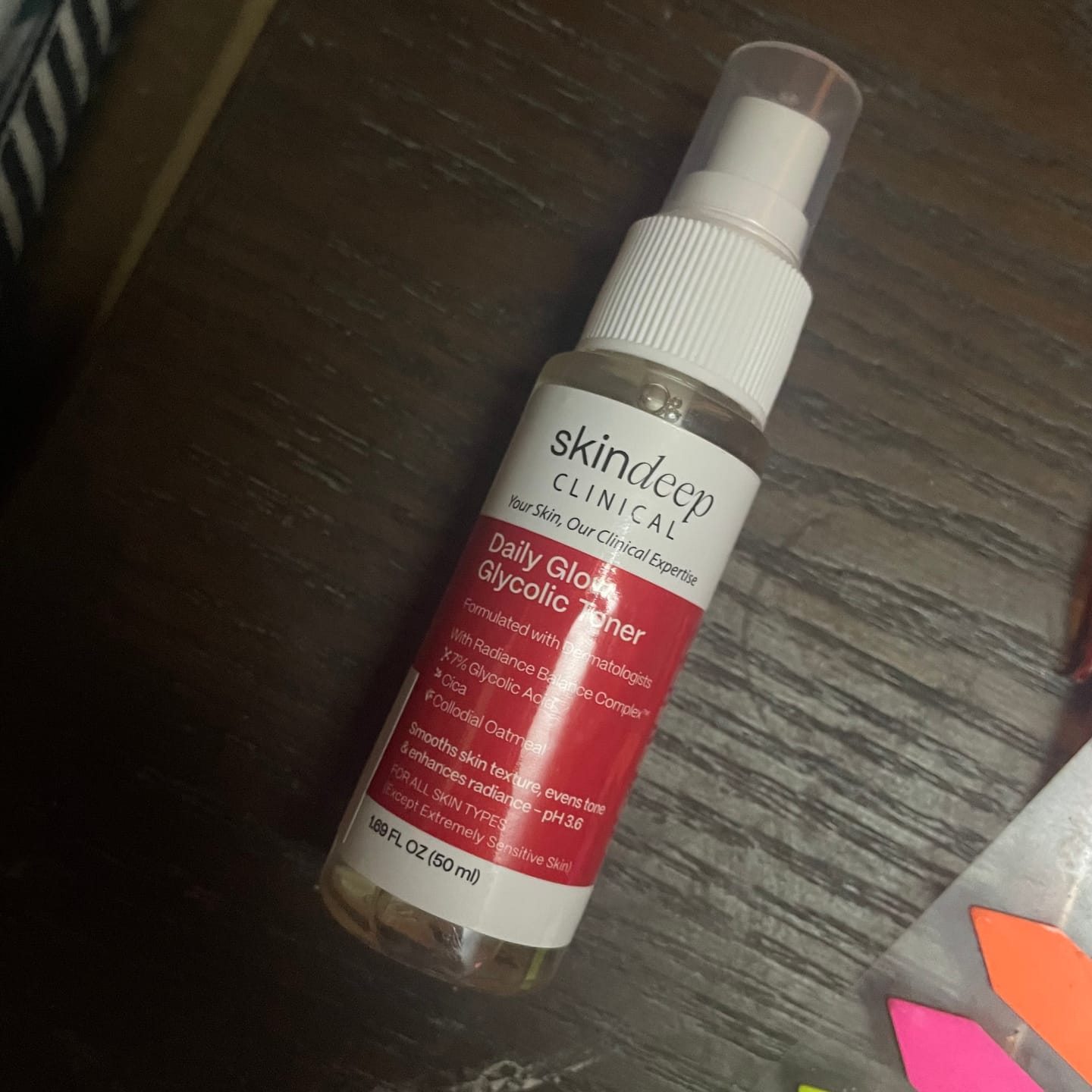 Customer photo review of Daily Glow Glycolic Toner