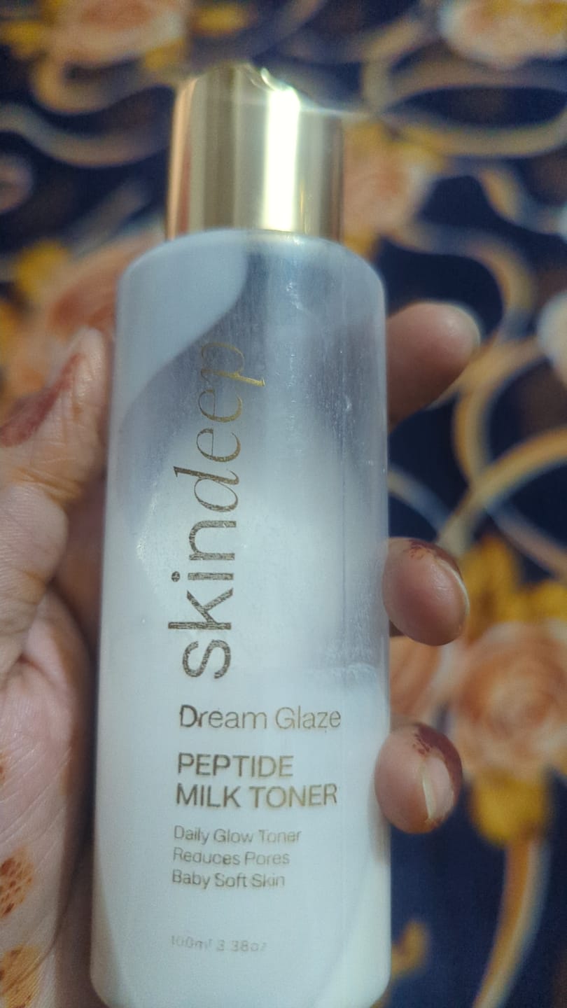 Customer photo review of DREAM GLAZE - Peptide Milk Toner
