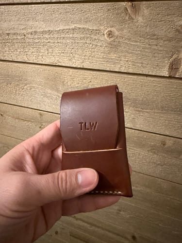 Customer photo review of Slimmad plånbok i äkta läder