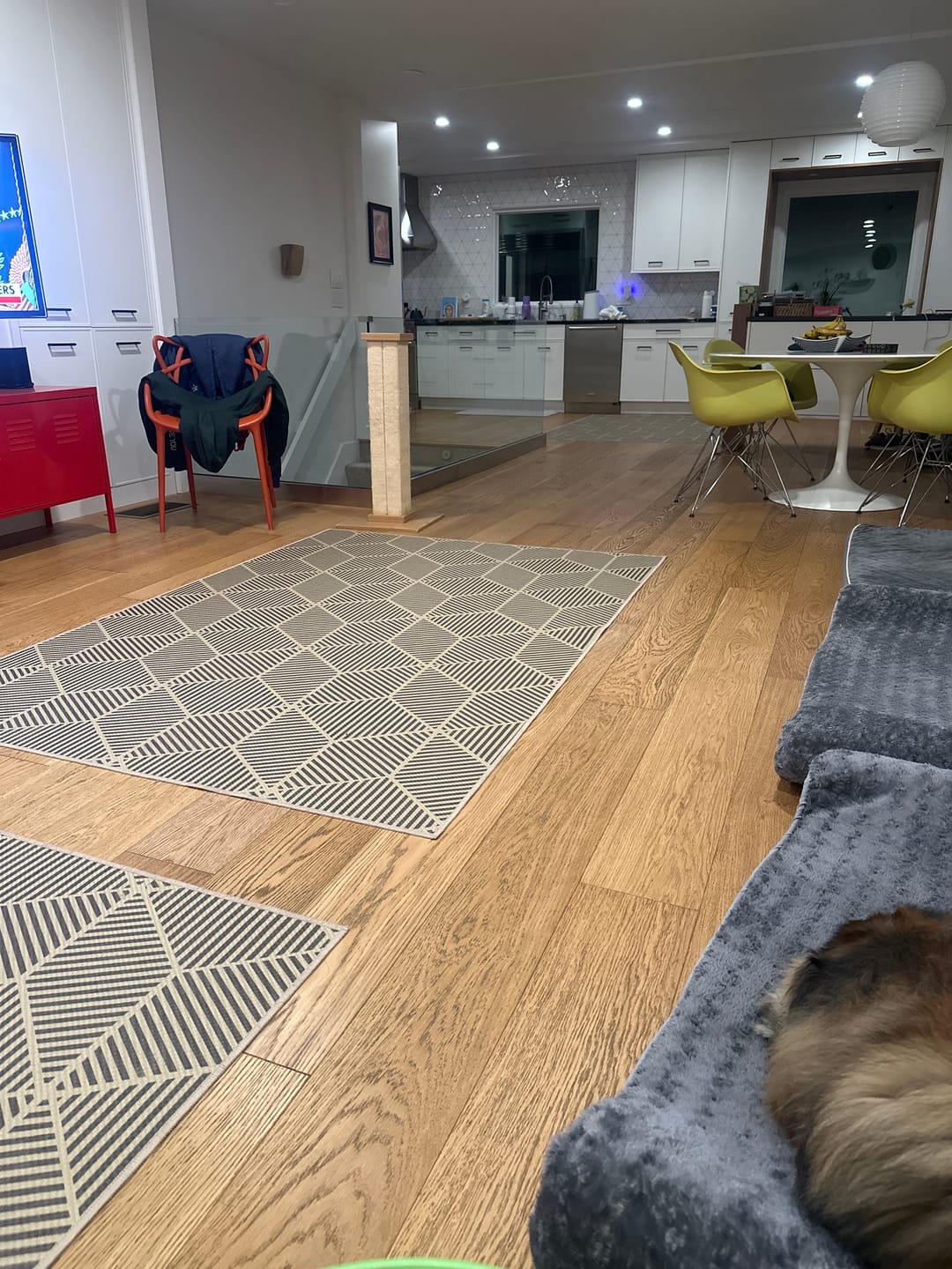Customer photo review of Jute Q-Bert Washable Rug In Natural 5'x7'