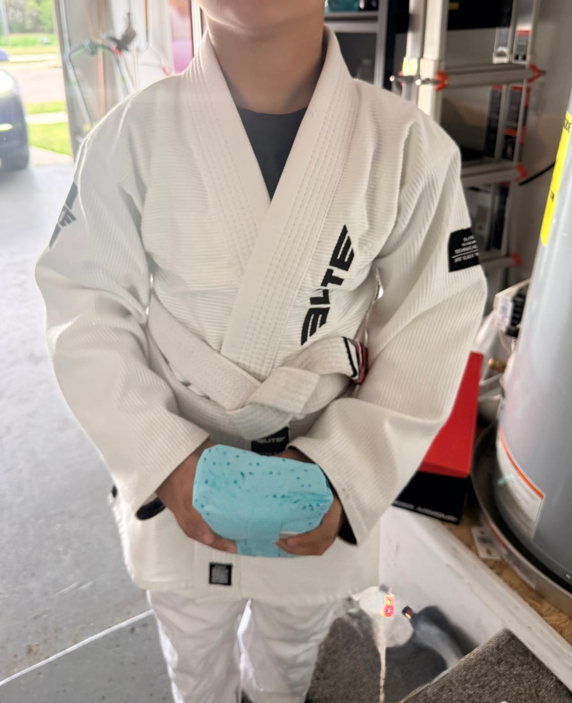 Customer photo review of Core White Brazilian Jiu Jitsu Kids BJJ Gi