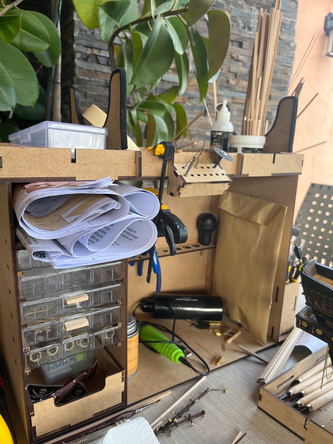 Customer photo review of Mueble taller organizador