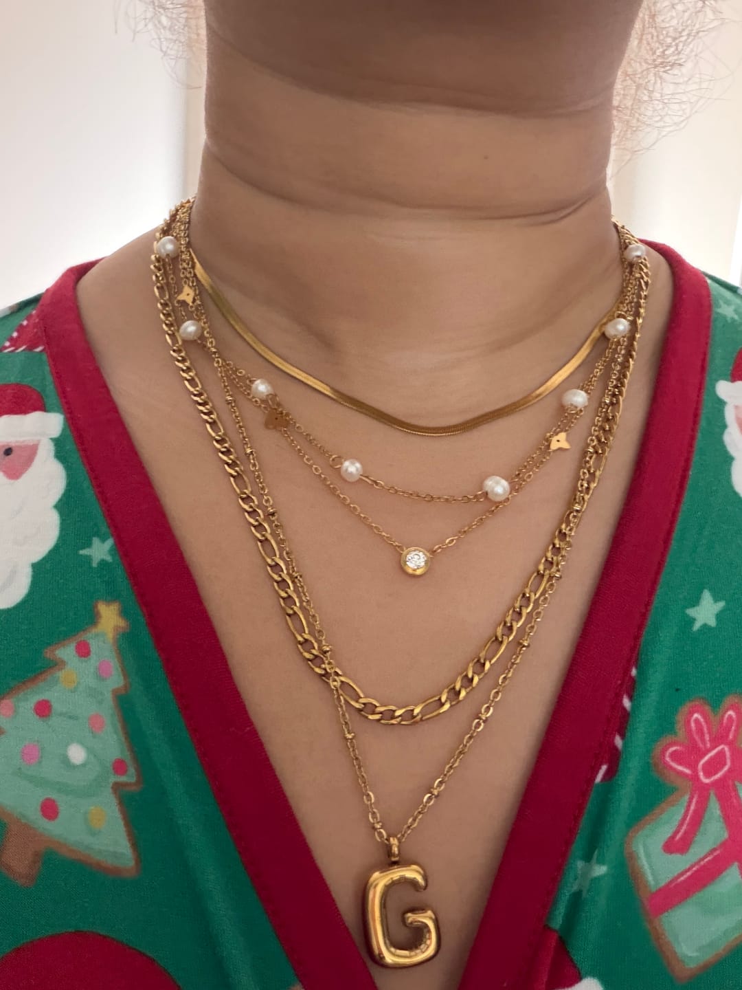 Customer photo review of Chelsea Herringbone Necklace (Bundle)
