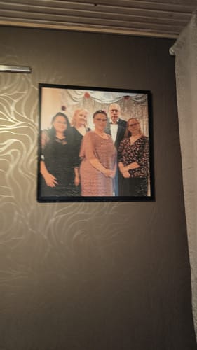 Customer photo review of Diamond Painting -maalaus omasta kuvasta