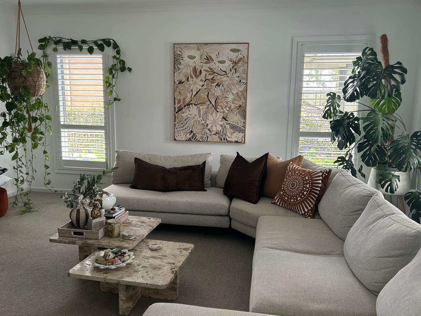 Customer photo review of The Talle Chocolate Lounge Cushion 55 x 55cm