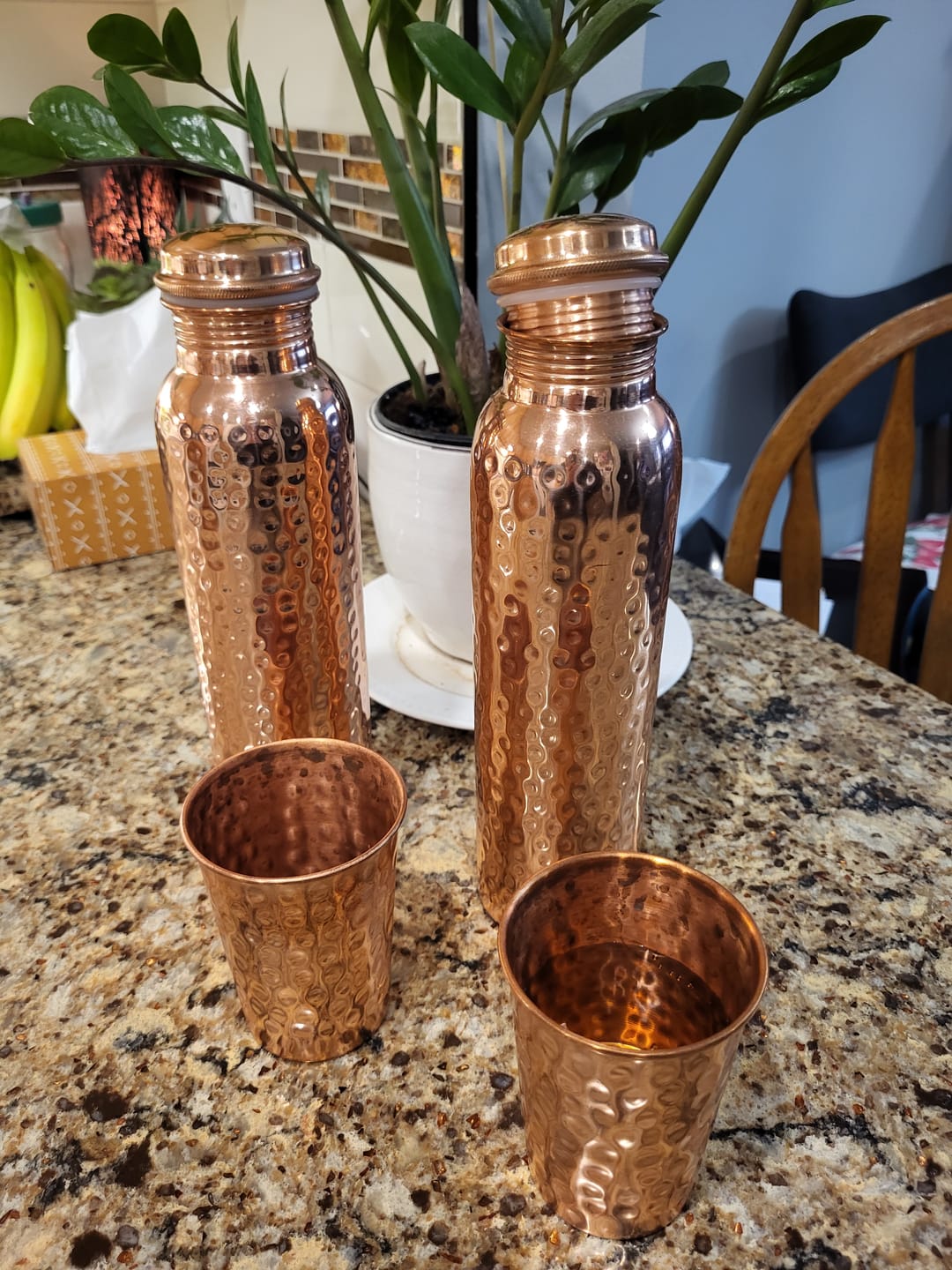 Customer photo review of Himalayan Ayurvedic Pure Copper Bottle