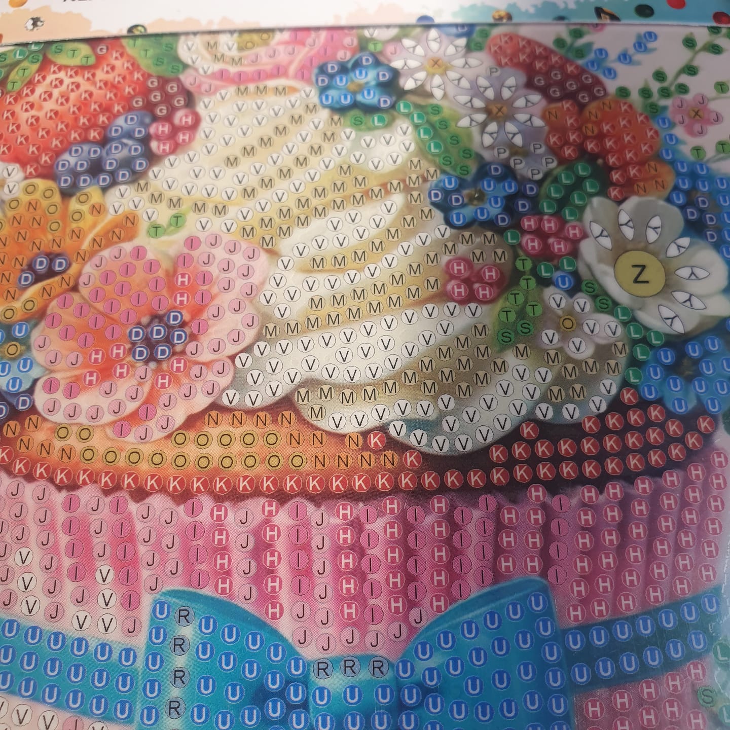 Customer photo review of Strawberry Cupcake Crystal Art Card Kit 15cmx15cm