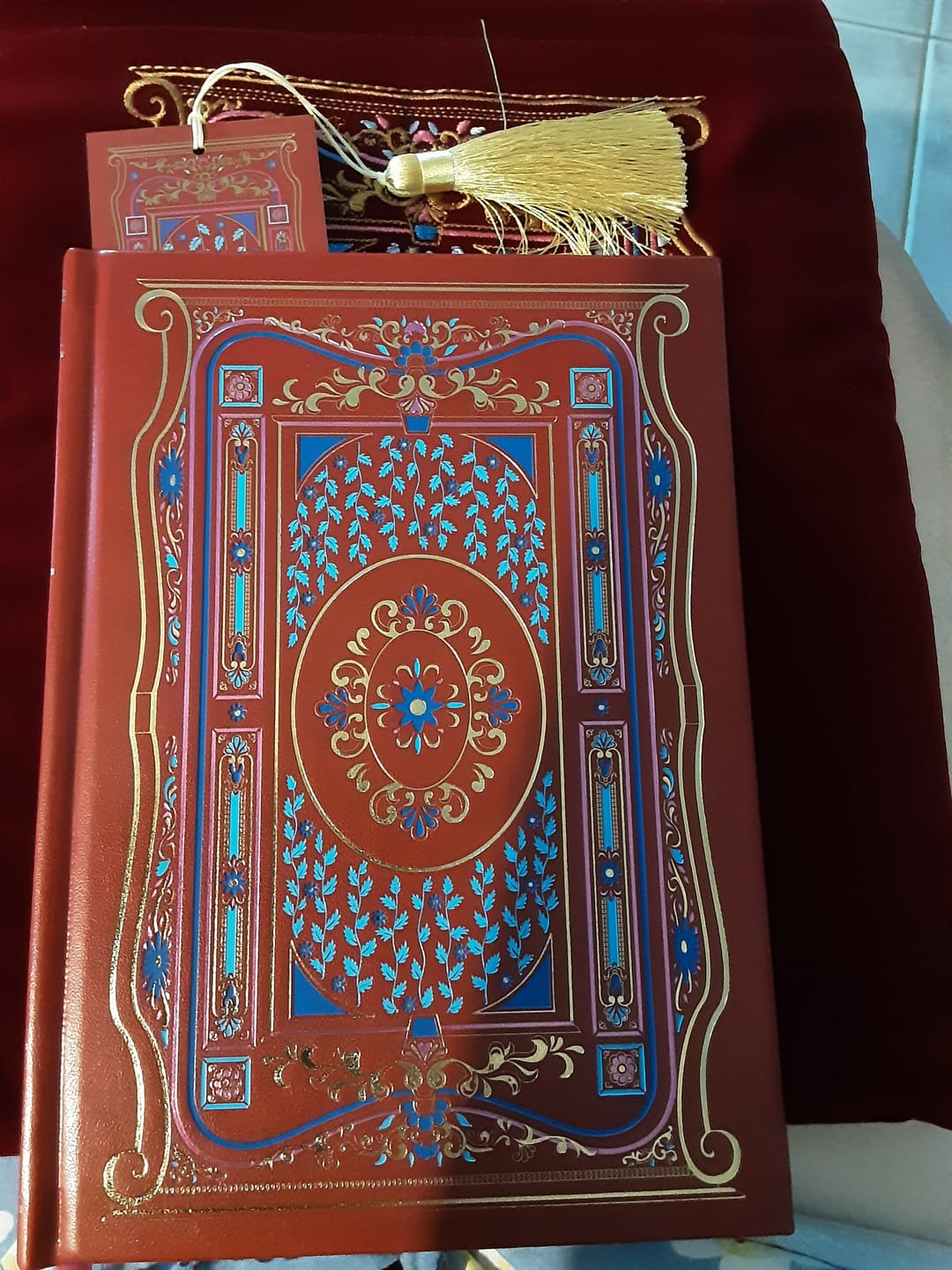 Customer photo review of Literati Journal - Crimson Red