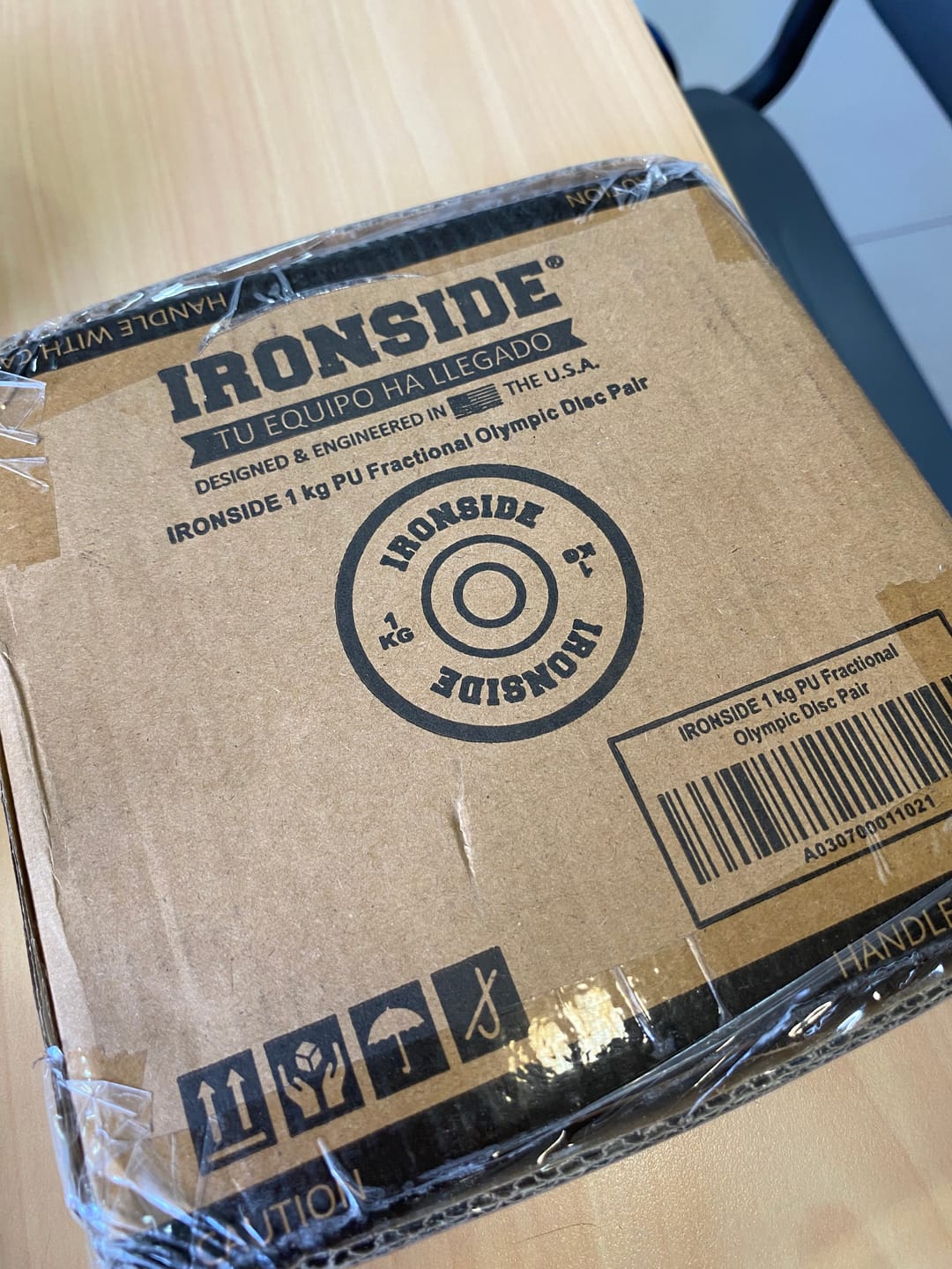 Customer photo review of Discos Fraccionados Olímpicos PU (0.5 a 2.5 KG) IRONSIDE