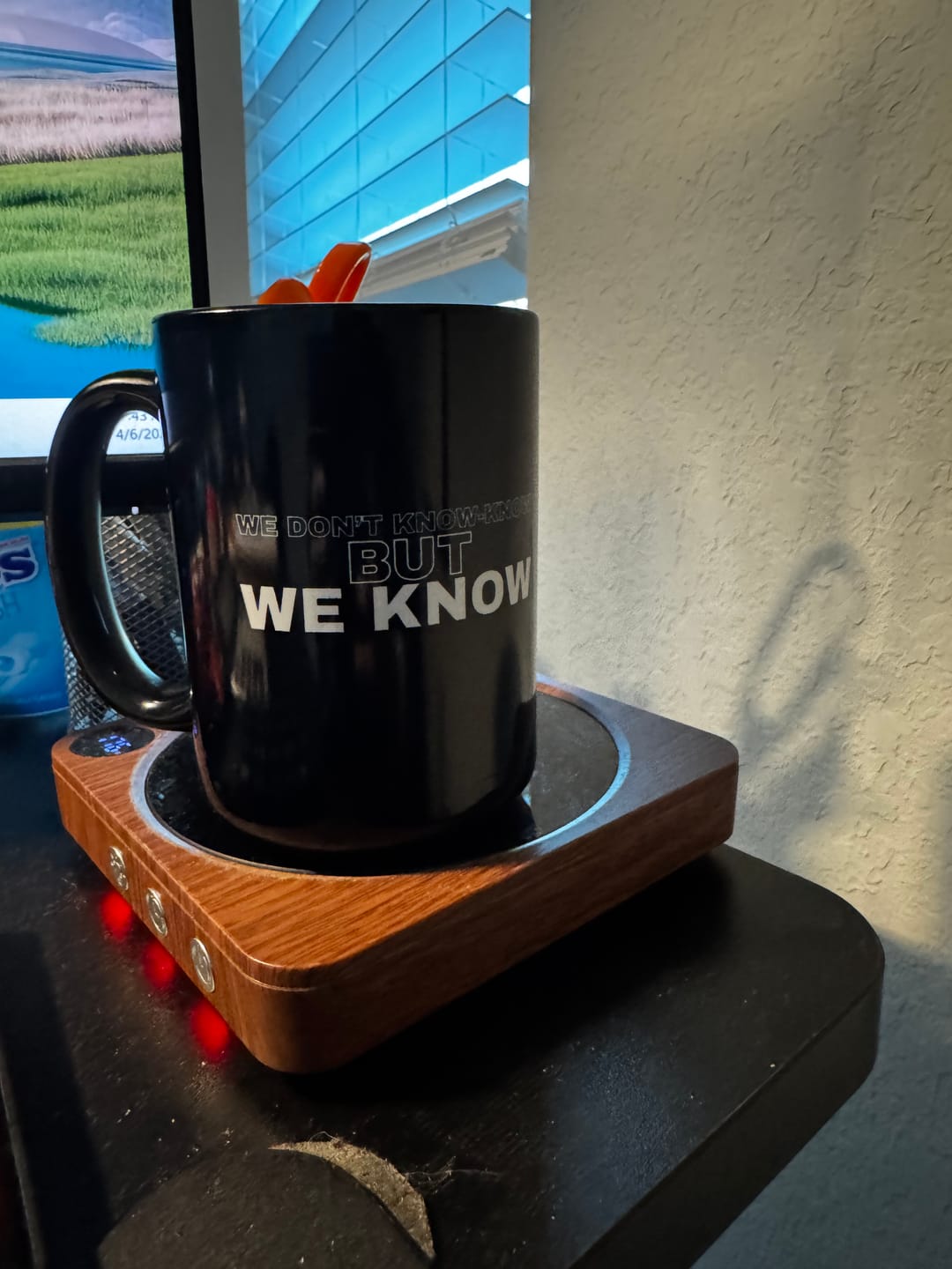 Customer photo review of We Know Mug