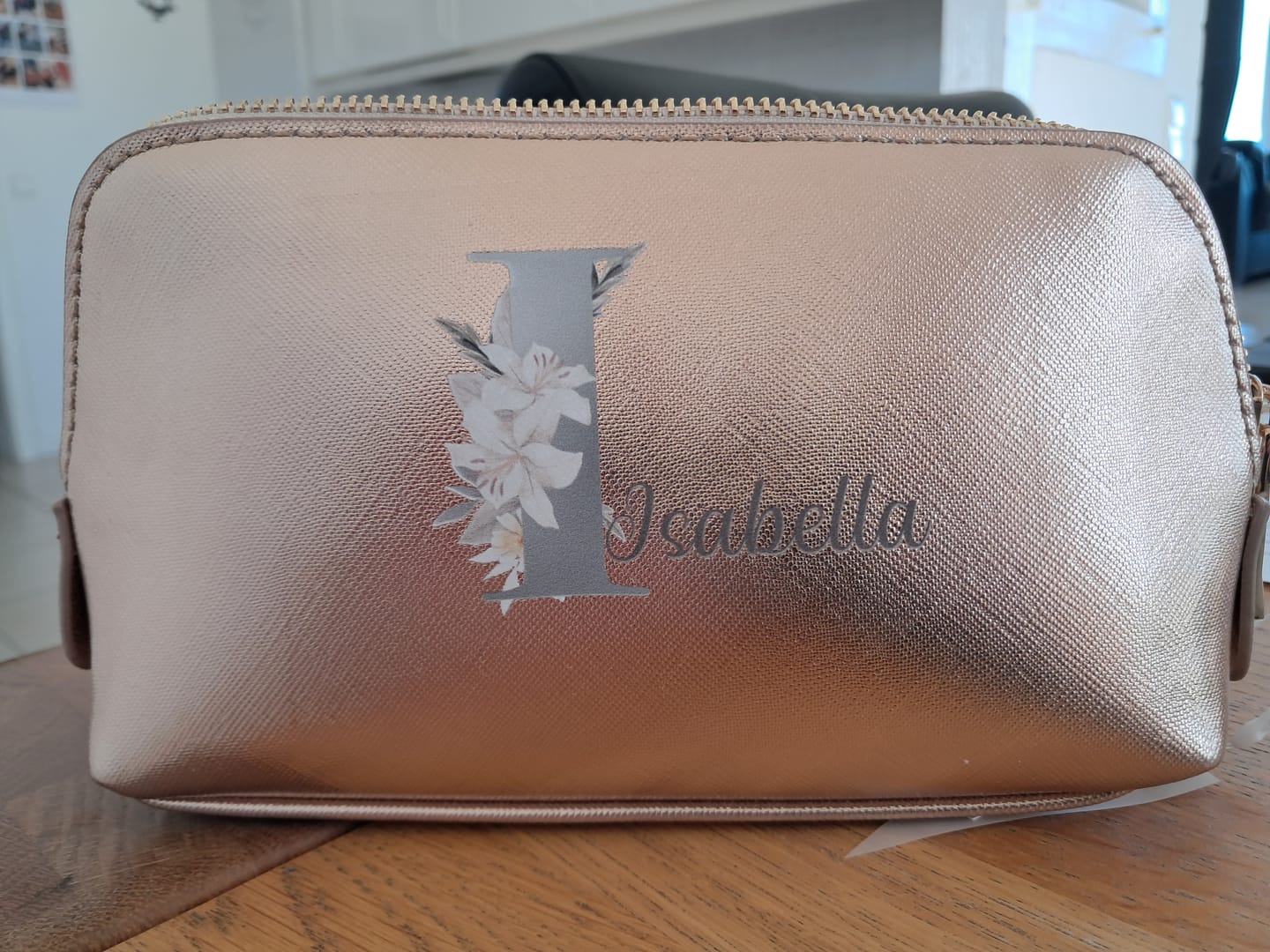 Customer photo review of Deine Initiale - Individuelle PU Kosmetiktasche