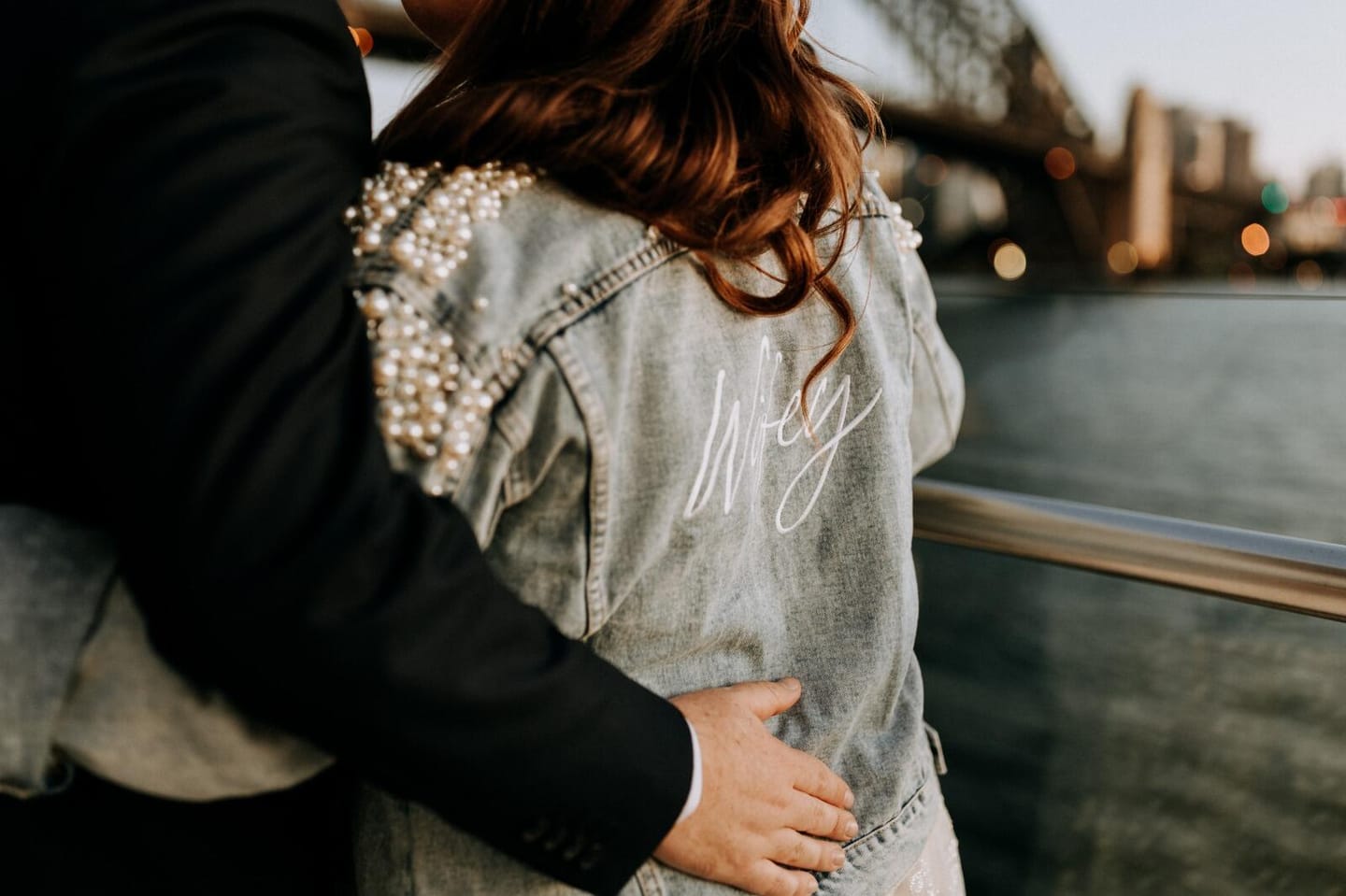 Customer photo review of Bridal Denim Jacket