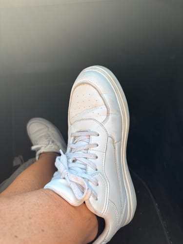 Customer photo review of ELEVATESHOES WHITE CLASSY
