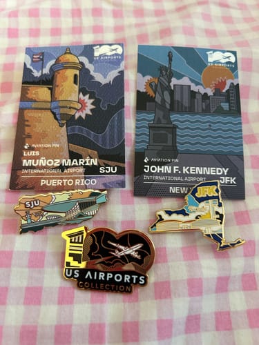 Customer photo review of SJU Airport Pin – Luis Muñoz Marín International Airport, Puerto Rico
