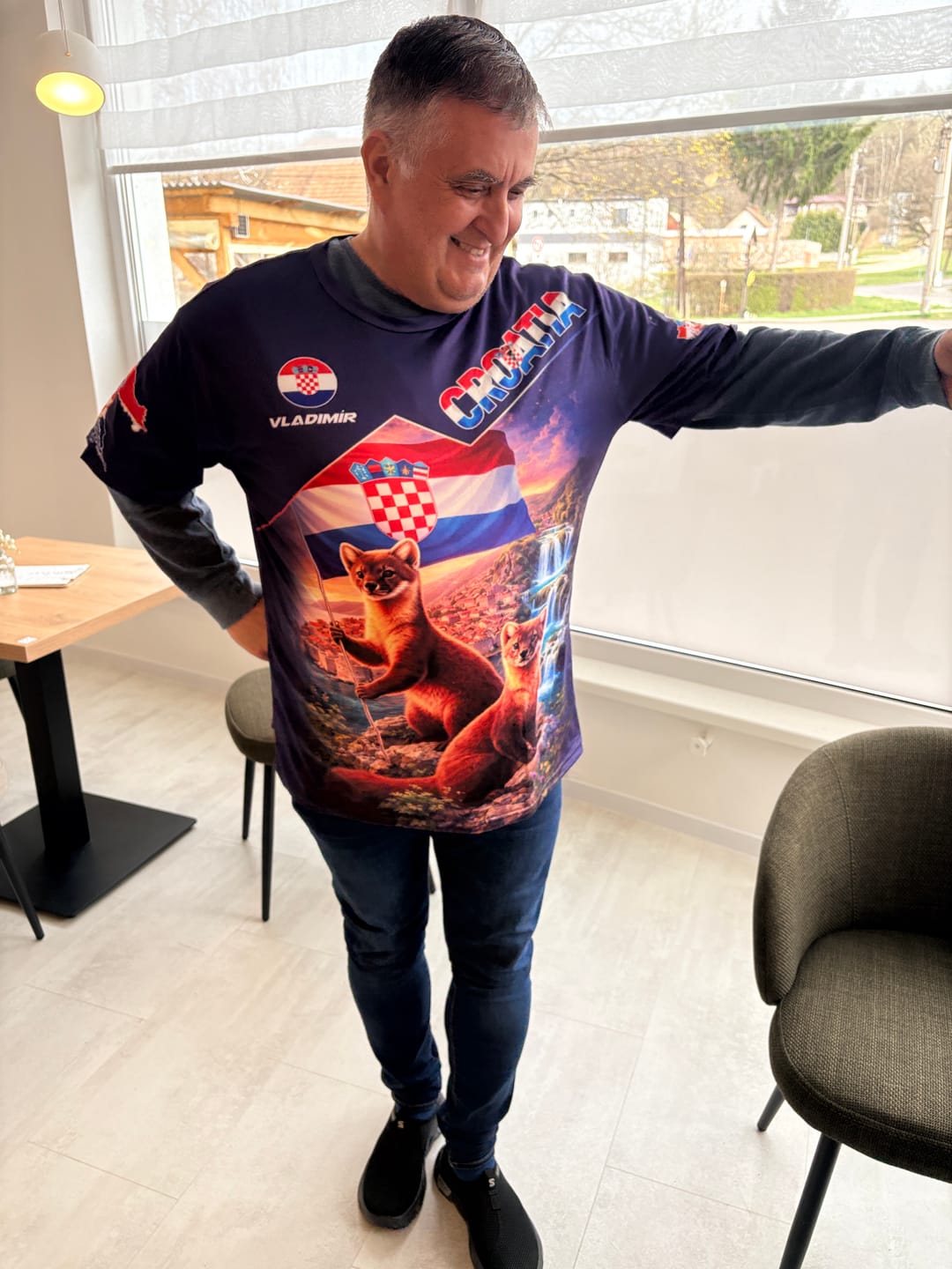Customer photo review of Unisex Shirt - Custom Croatia 3D Shirt