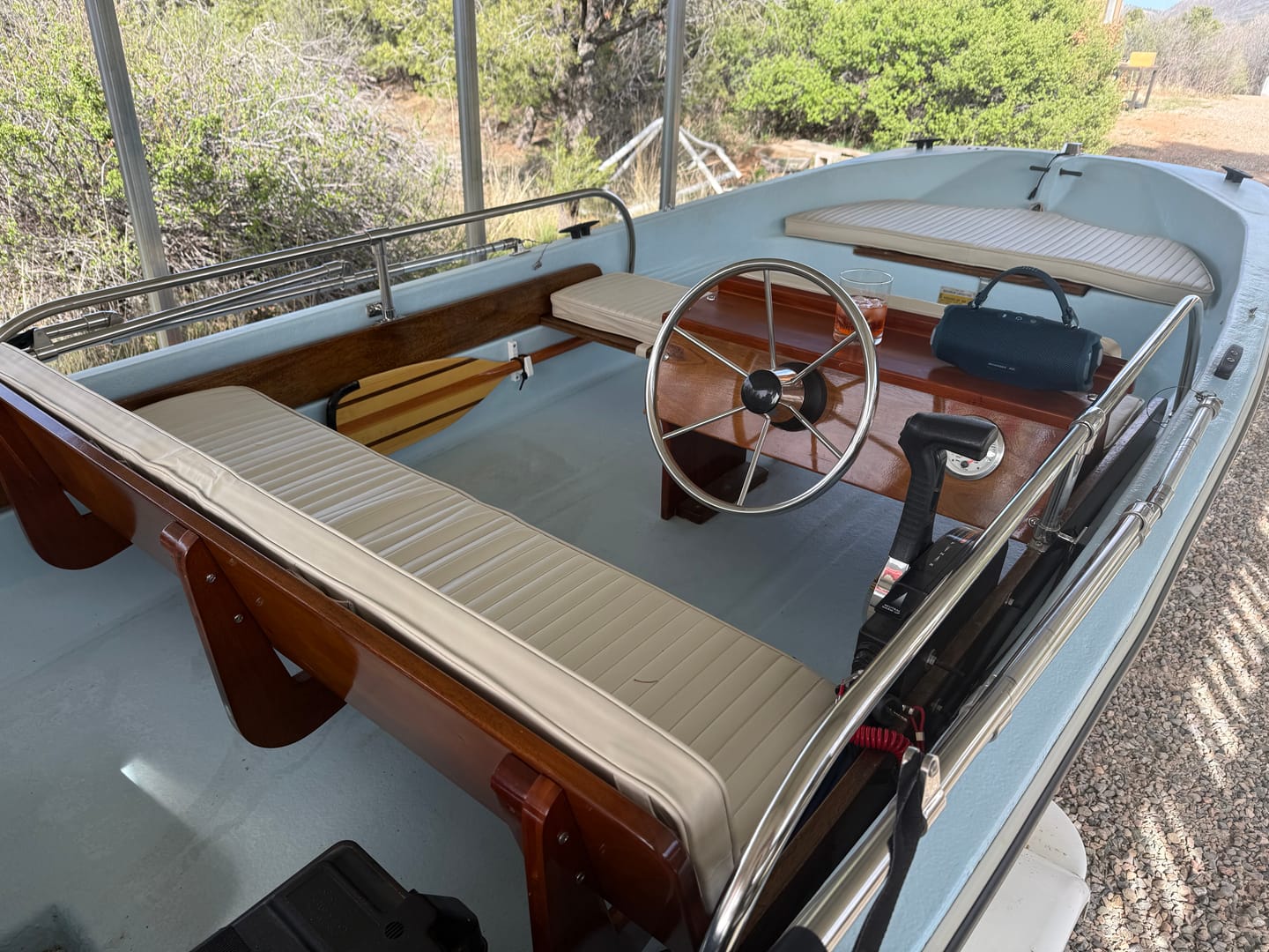 Customer photo review of Backrest Cushions - Classic Boston Whaler Super Sport 13' And 15'