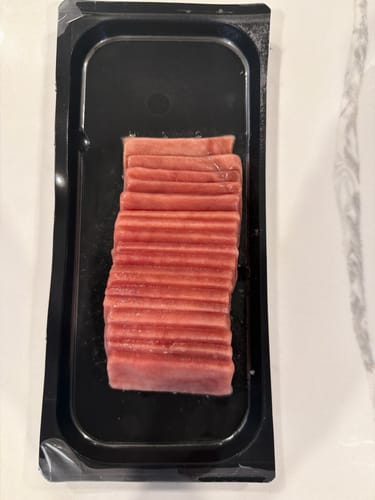 Customer photo review of Fresh Salmon Sashimi Tray