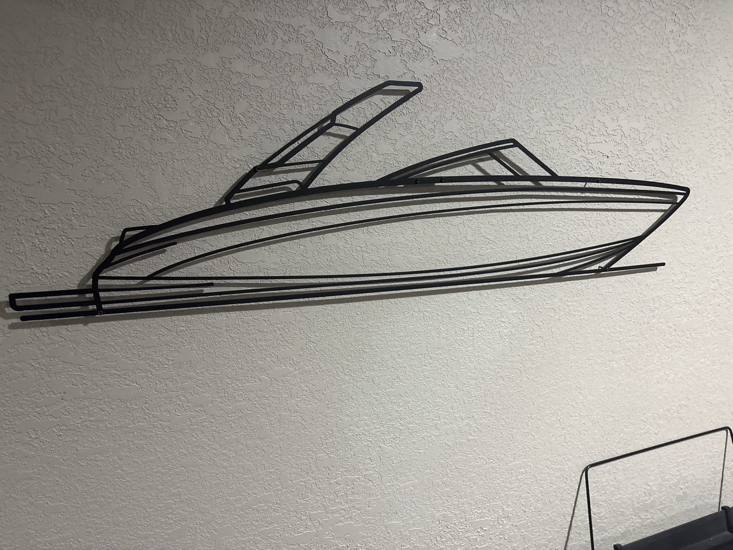 Customer photo review of Your Custom Boat Silhouette Metal Wall Art