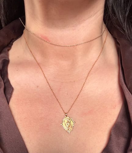 Customer photo review of Goddess Athena Necklace