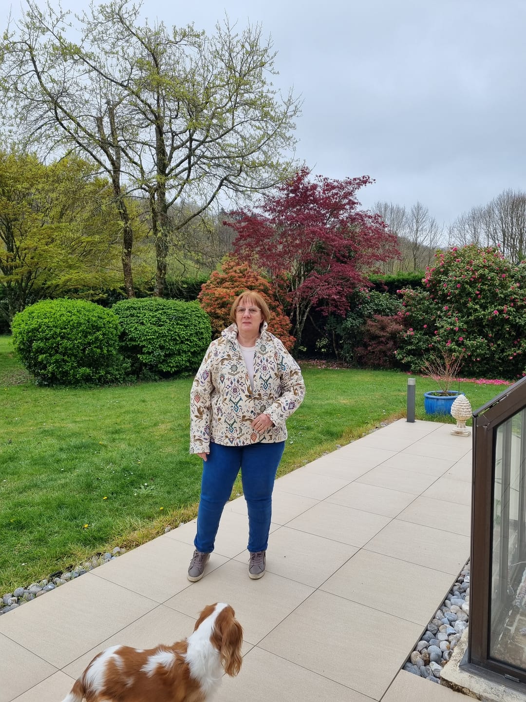 Customer photo review of Veste Solveig Jacquard Majestique