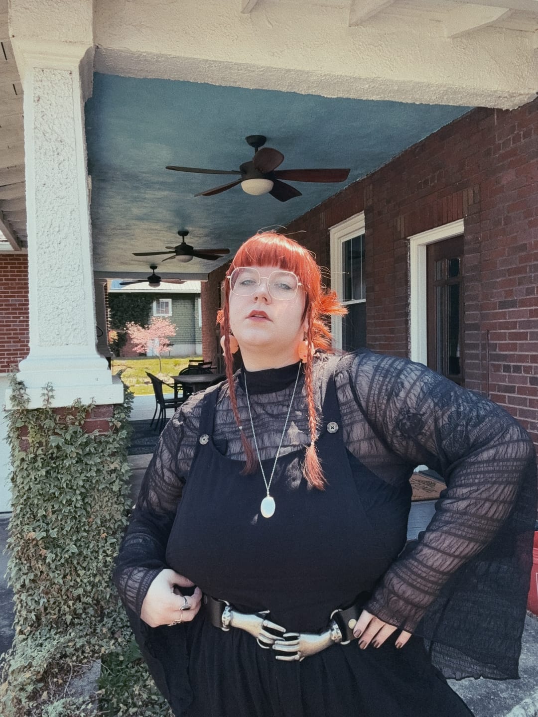 Customer photo review of PRE-ORDER - Victorian Hands Belt in Antique Pewter