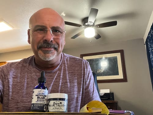 Customer photo review of Ultra Methylene Blue - Fresh Mint Flavor (50mL) (30 Servings)