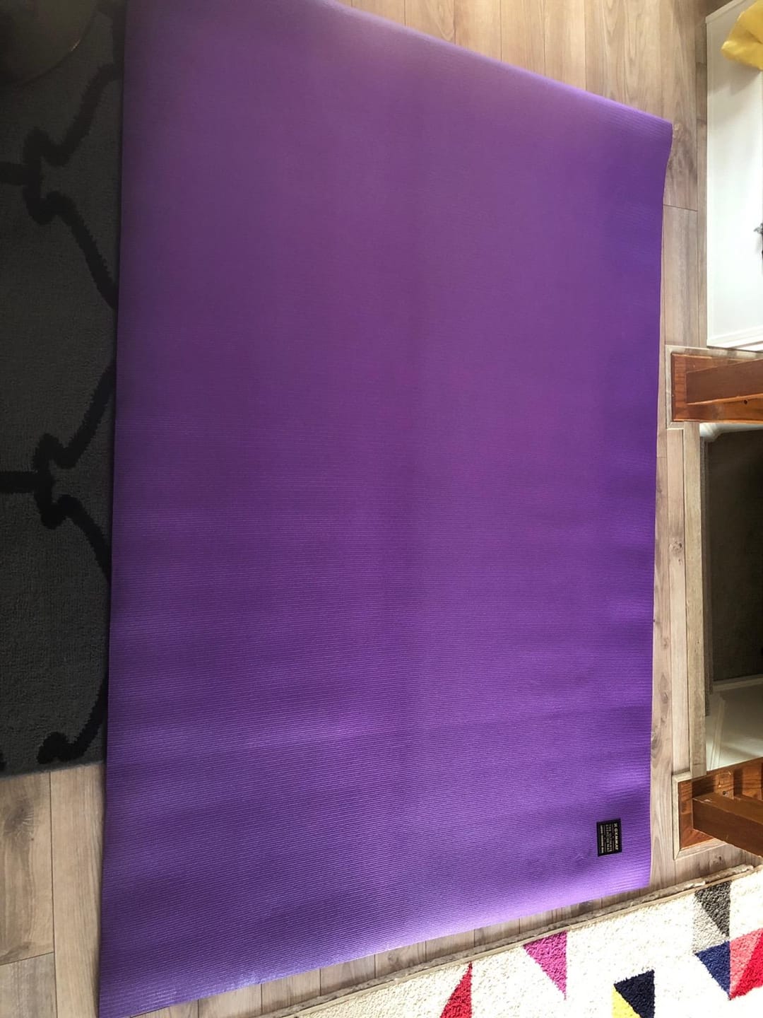 Customer photo review of GXMMAT Large Exercise Mat 6'x4'