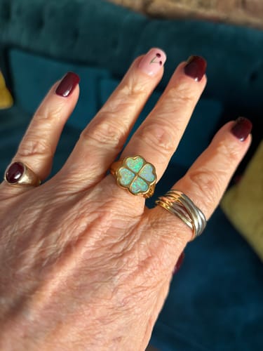 Customer photo review of Irish Charm Ring Gold