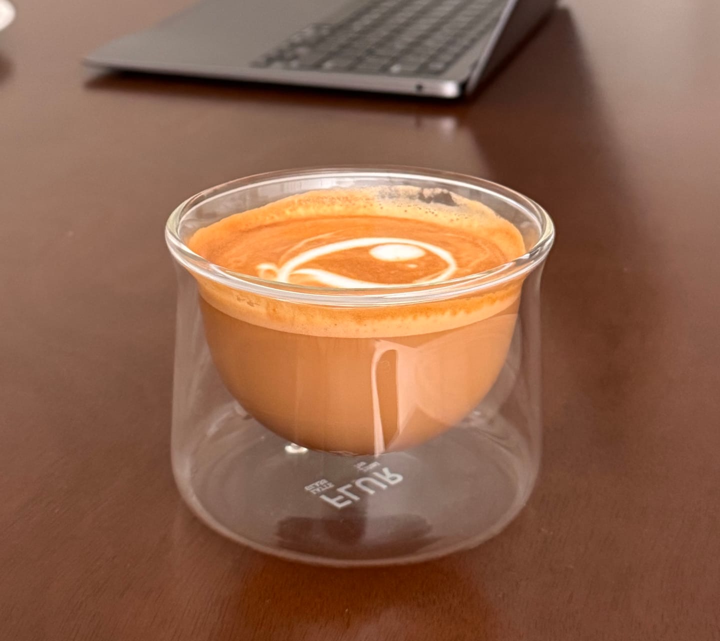 Customer photo review of FLUR Latte Glasses