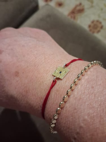 Customer photo review of Xuping Jewelry 14 K Gerçek Altın Kaplama Bileklik MJ0395199