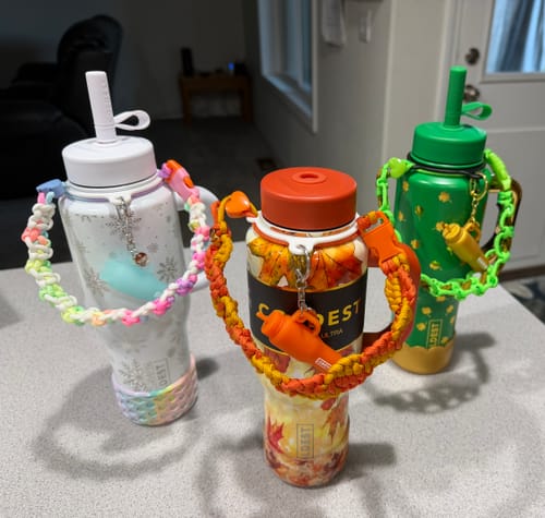 Customer photo review of CLEAR FALL LEAVES Tumbler Boot
