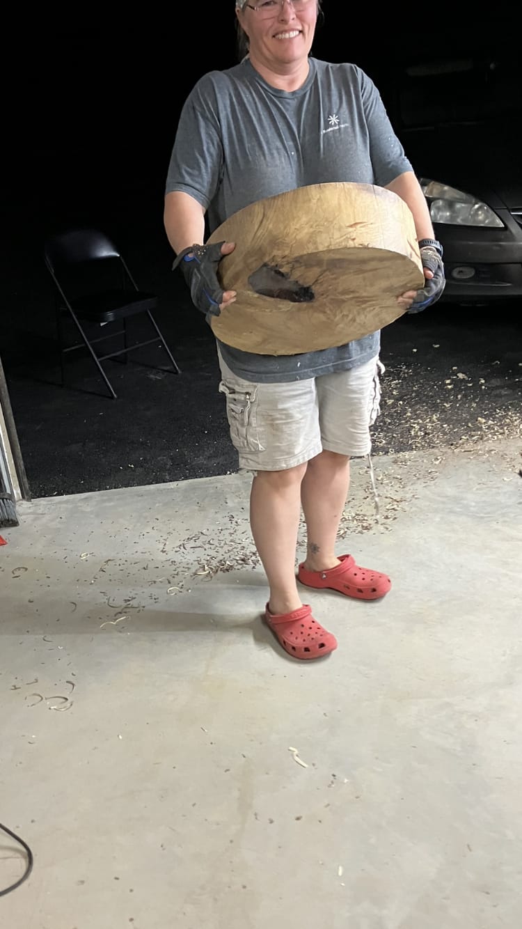 Customer photo review of Pentacryl Green Wood Stabilizer