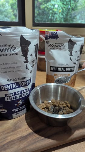 Customer photo review of Australia's Best Natural Beef Protein Meal Topper + scoop