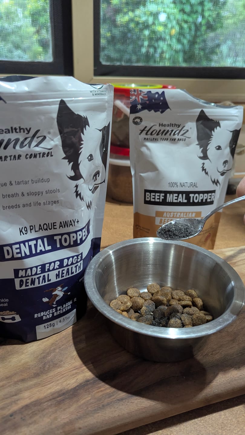 Customer photo review of Australia's Best Natural Beef Protein Meal Topper + scoop