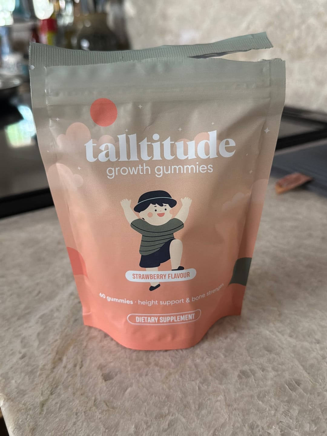 Customer photo review of Talltitude Growth Gummies