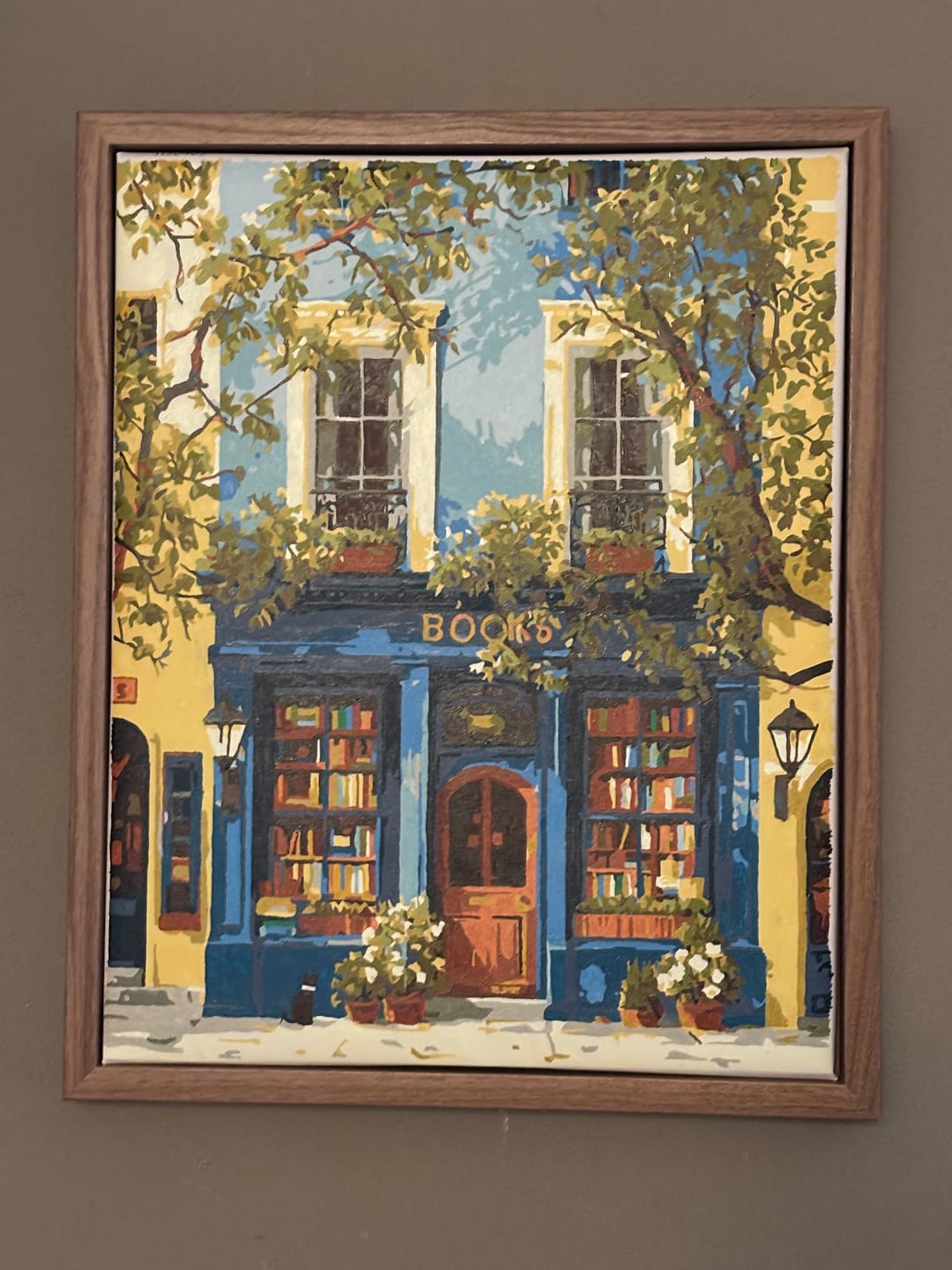 Customer photo review of The Blue Bookshop | Paint by Number