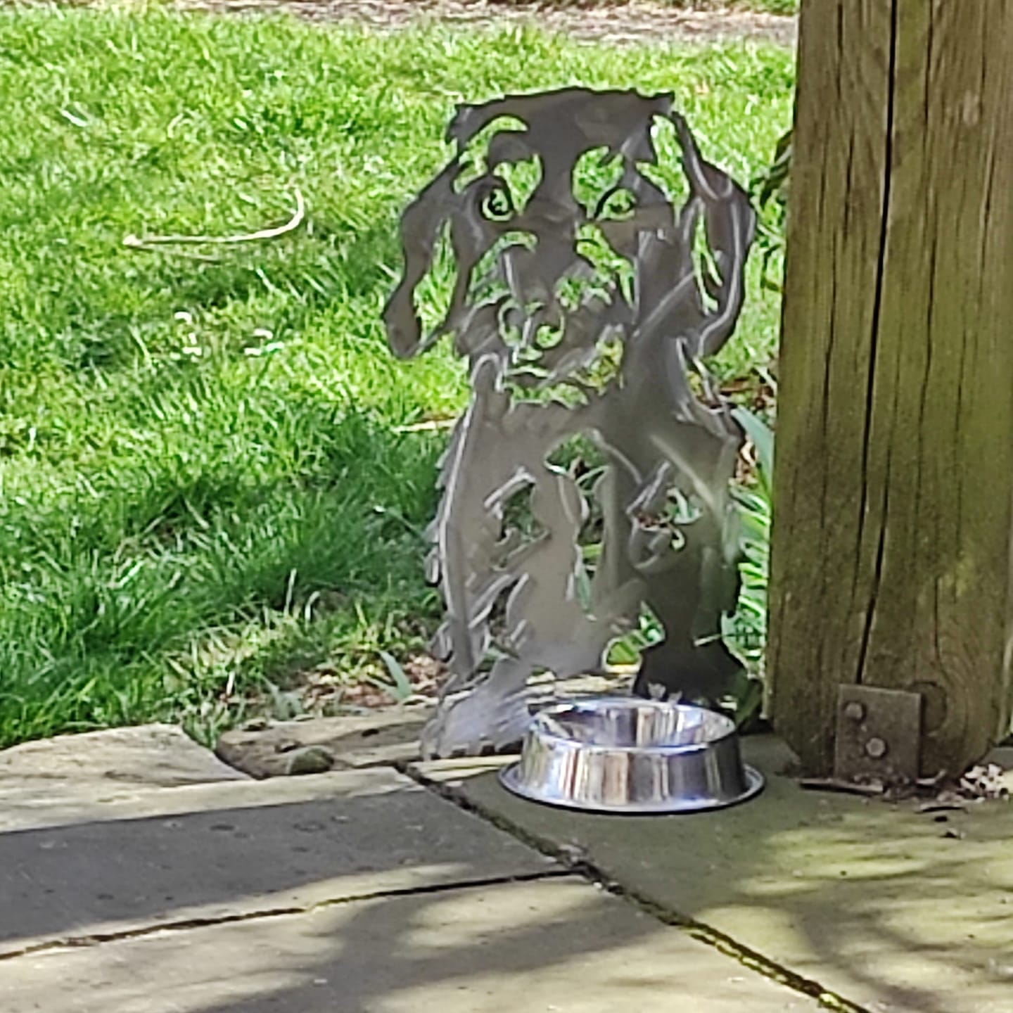 Customer photo review of Gartenstecker Rauhaardackel
