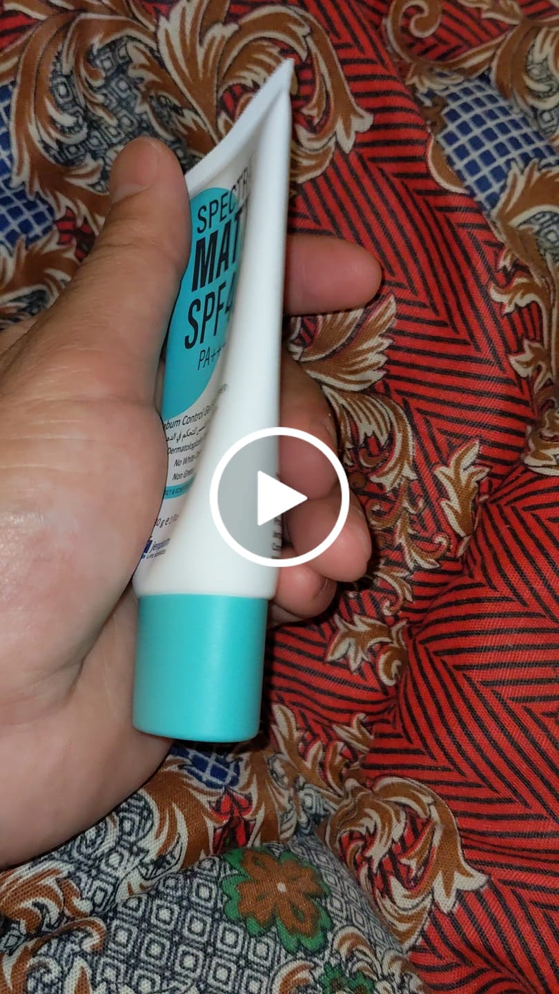 Customer video review of Spectra Matt SC SPF 40