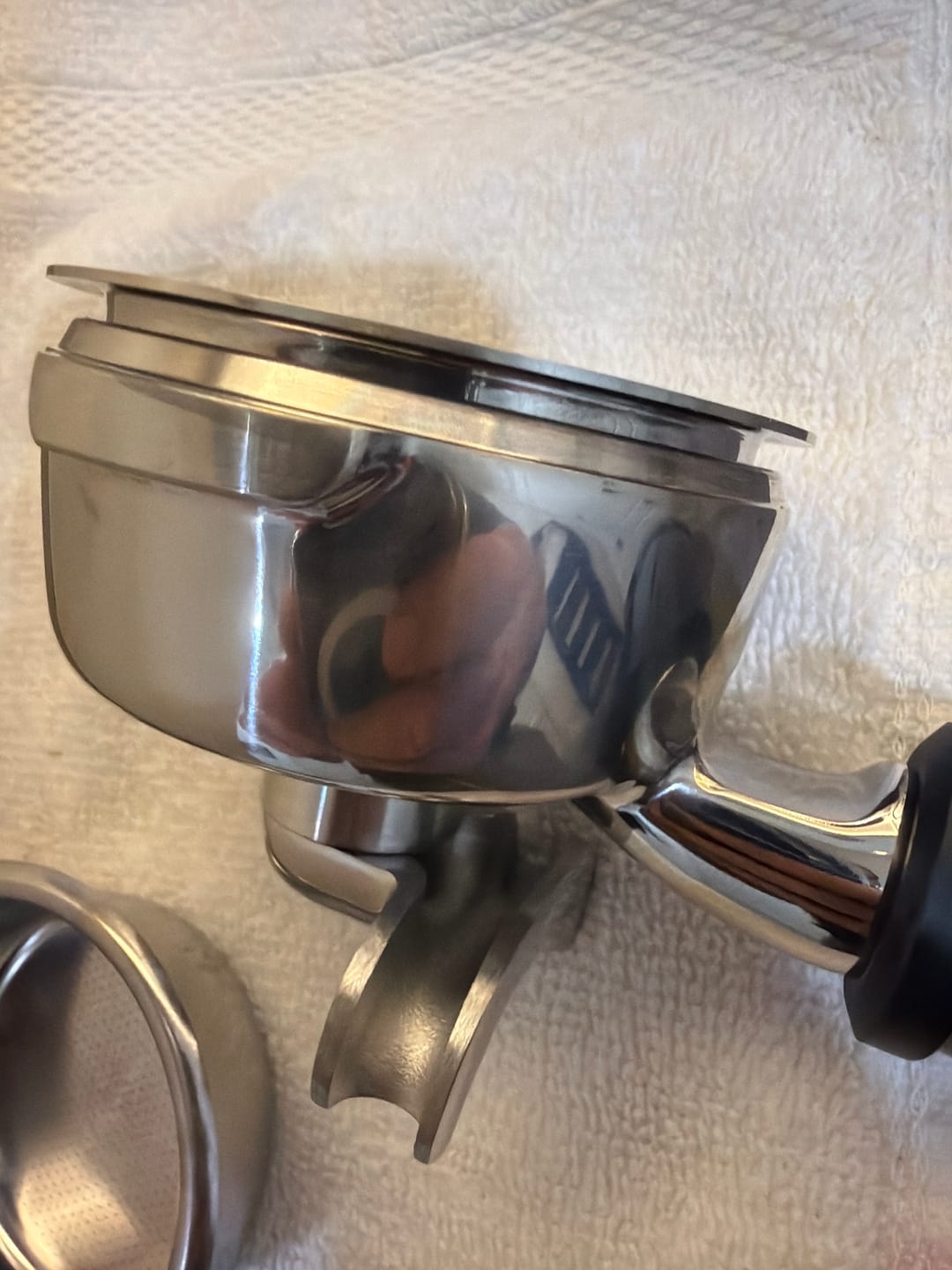 Customer photo review of High Extraction He[%] Filter Baskets for a Fuller Coffee Experience